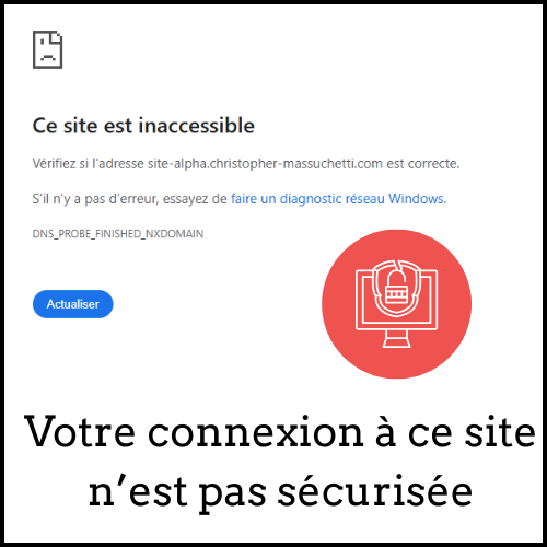 Votre connexion à ce site n’est pas sécurisée